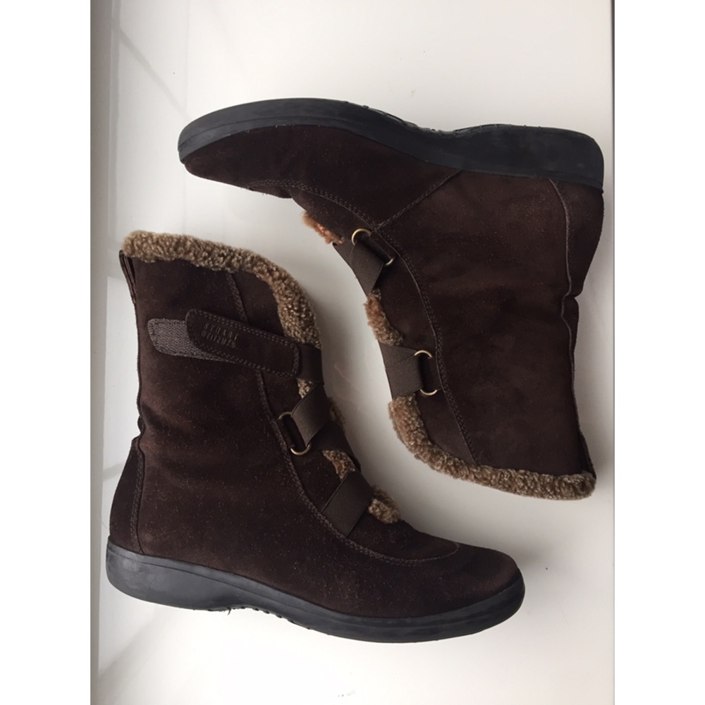 Stuart Weitzman Fur Lined Ankle Snow Boots